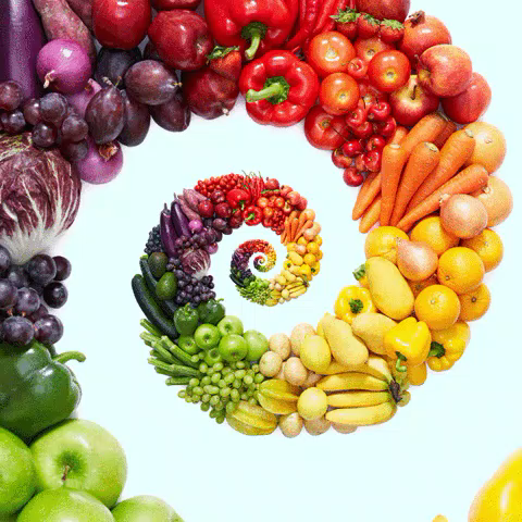 Vitalstoffe - Obst Spirale für Deine gesunde Ernährung